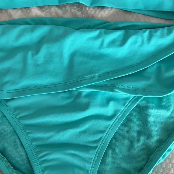 Bleu Rod Beattie V-Neck Banded Halter Bikini Top and Bikini Bottom - Picture 9 of 11